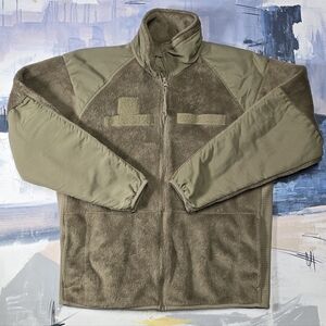 Cold Weather Gen III Polartec Jacket Men Medium Coyote Full Zip Military Fleece